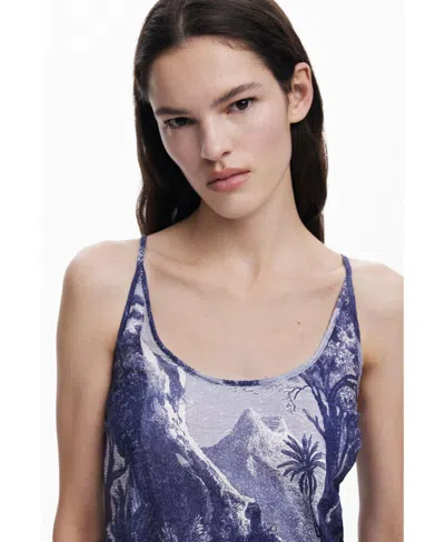 Desigual Women's T-shirt Designed By Mr. Christian Lacroix