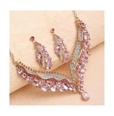 Sohi Party Stone Jewellery Set In Gold