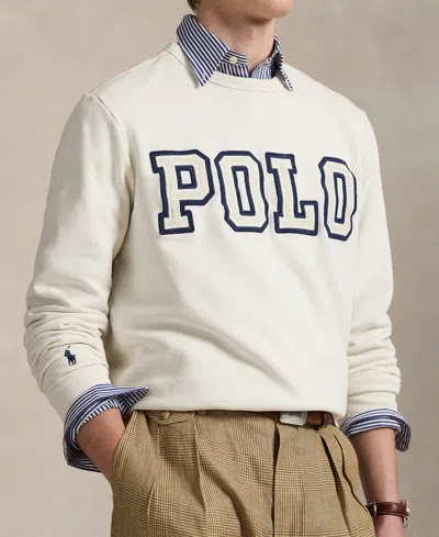 Polo Ralph Lauren Men's Logo Fleece Sweatshirt In Neutral