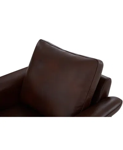 Macy's Hazelynn Leather Accent Chair, Exclusively At Macys In Black