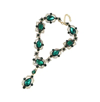 Sohi Party Stone Statement Necklace In Gold