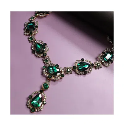 Sohi Party Stone Statement Necklace In Gold