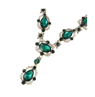 Sohi Party Stone Statement Necklace In Gold