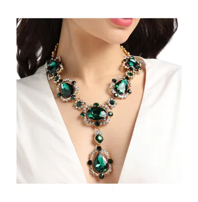 Sohi Party Stone Statement Necklace In Gold