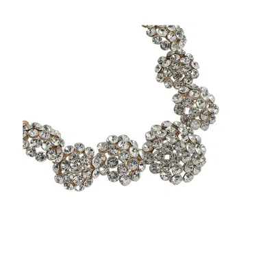 Sohi Stellar Sparkle Statement Necklace In Gold