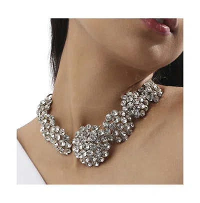 Sohi Stellar Sparkle Statement Necklace In Gold