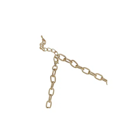 Sohi Stellar Sparkle Statement Necklace In Gold