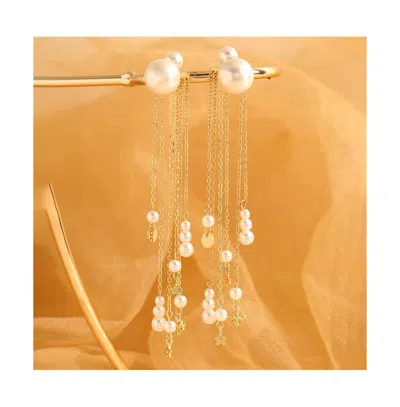 Sohi Pellet-party Drop Earrings In Gray