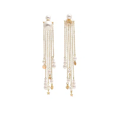 Sohi Pellet-party Drop Earrings In Gray