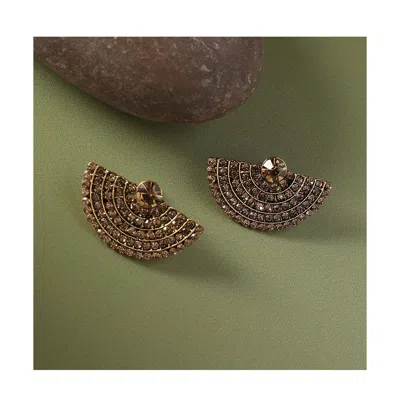 Sohi Dreamweaver Stud Earrings In Metallic