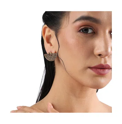 Sohi Dreamweaver Stud Earrings In Metallic