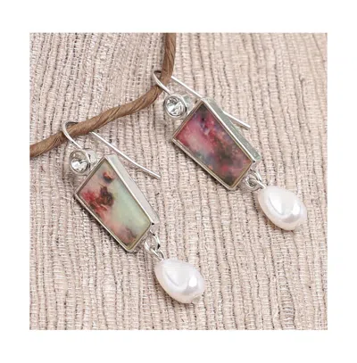 Sohi Ombre Drop Earrings In Metallic