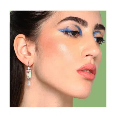 Sohi Ombre Drop Earrings In Metallic