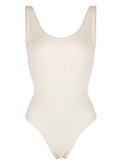 Anine Bing Jace One-piece Swimsuit In White
