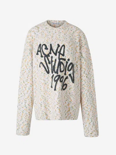 Acne Studios Crewneck Sweater In White