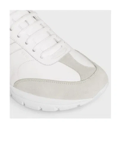 Celine Runner Cr-02 Low Lace-up Sneaker In Calfskin, Suede Calfskin And Matte Metallic Calfskin