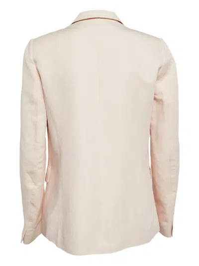 Pre-owned Sandro Long-sleeved Blazer In Pink
