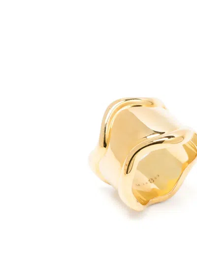 Eshvi Wave Brass Ring