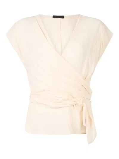 Liu •jo Top Liu Jo Woman Color Ivory In Pink