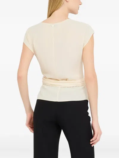 Liu •jo Top Liu Jo Woman Color Ivory In Pink