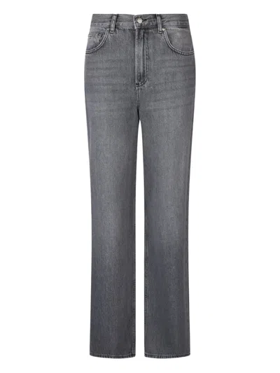 Liu •jo High-rise Wide-leg Jeans In Black