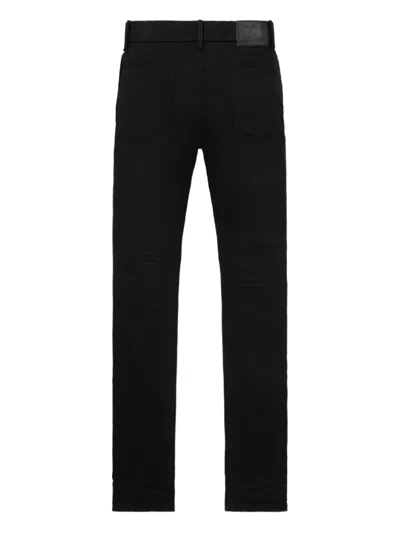 Rta Bryant Slim Fit Jeans In Black Logo In Black
