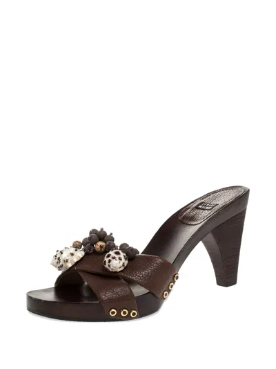 Pre-owned Stuart Weitzman 90mm Beaded Sandals
