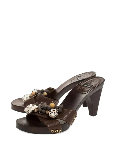 Pre-owned Stuart Weitzman 90mm Beaded Sandals