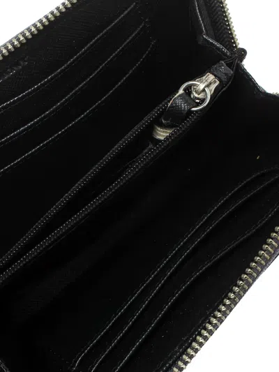 Pre-owned Dkny Vintage Monogram-canvas Zip Wallet