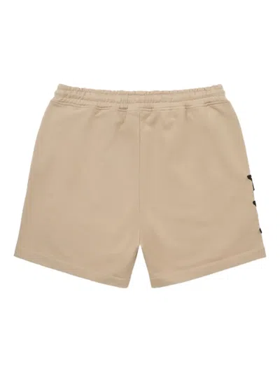 Rta Star-applique Logo Shorts In Neutral