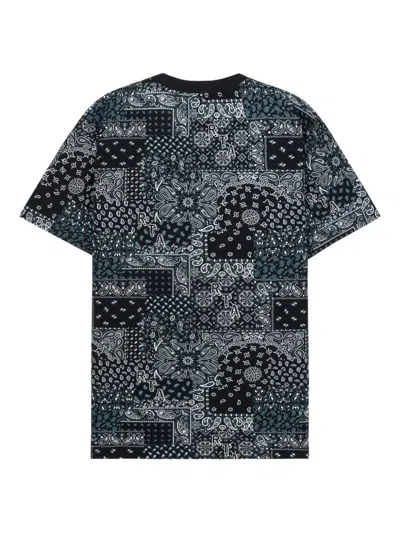 Rta Bandana-patchwork T-shirt In Black