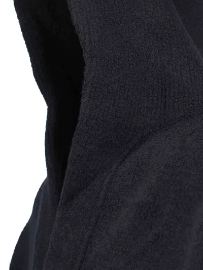 Fear Of God Merino Polo Hoodie Knitwear Black In Black