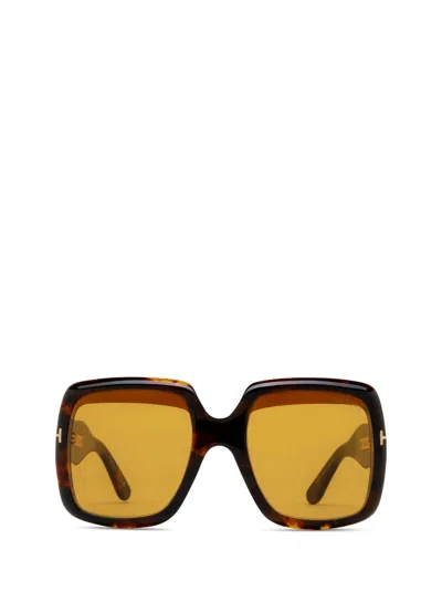 Tom Ford Eyewear Square-frame Sunglasses In Brown