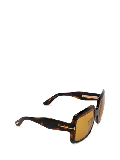 Tom Ford Eyewear Square-frame Sunglasses In Brown