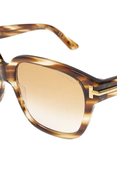 Tom Ford Full Frame Sunglasses In Brown