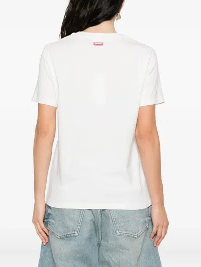 Kenzo T-shirt In Cotone Bianco  Donna In White
