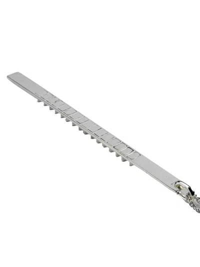 Parts Of Four Rectangular-plate Necklace In Metallic