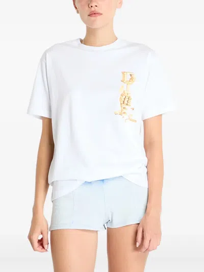 Dime Blocks T-shirt In White