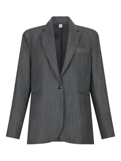 Liu •jo Single-breasted Blazer In Gray