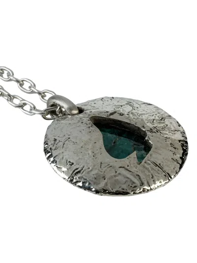 Parts Of Four Heart-shaped Disc Necklace In Metallic