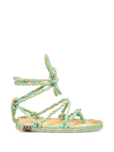 Nomadic State Of Mind Rope-tie Sandals In Green