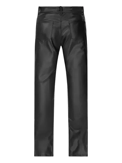 Rta Merciless Faux-leather Jeans In Black
