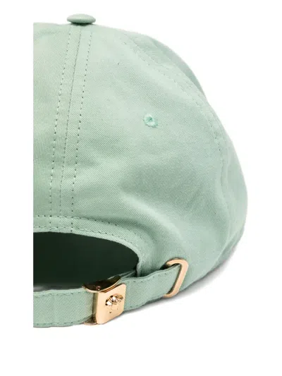 Versace Embroidered Medusa Baseball Cap In Green