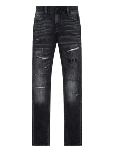 Rta Distressed Jeans In Black