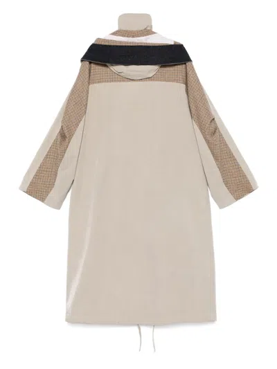 Thom Browne Detachable-hood Parka Coat In Neutral