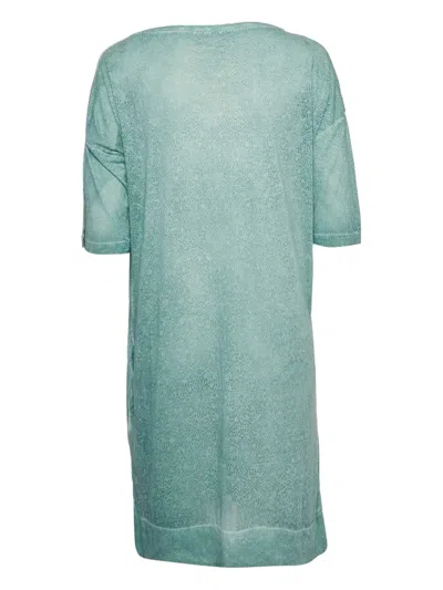 Pre-owned Zadig & Voltaire Lace-overlay Dress In Green