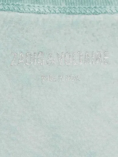 Pre-owned Zadig & Voltaire Lace-overlay Dress In Green