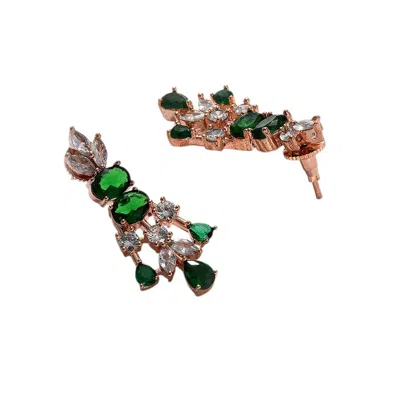 Sohi Party Stone Jewellery Set In Green