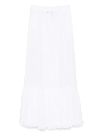 Pnk Pleated Ruffled Maxi Skirt