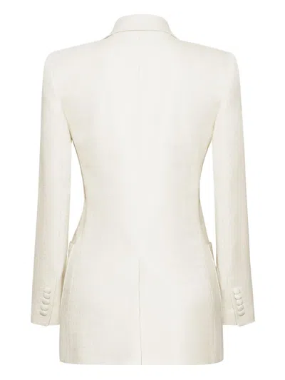 Adam Lippes Double-breasted Blazer In White
